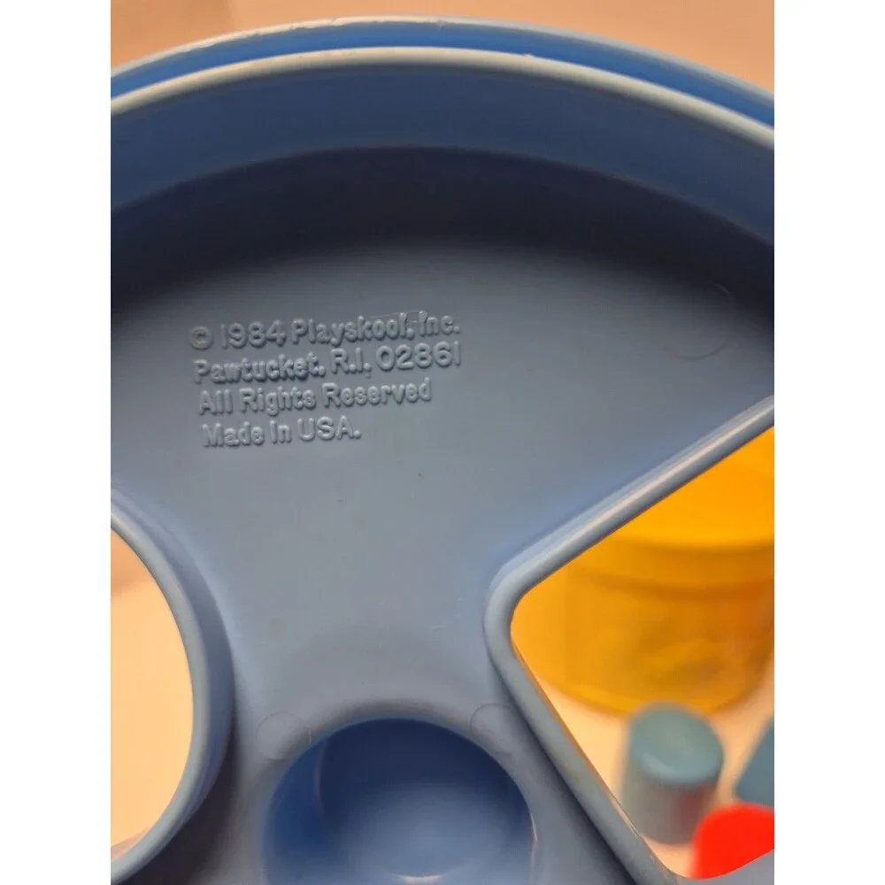 Vintage Playskool 1984 My Shape 'N Stir Pot Complete Set